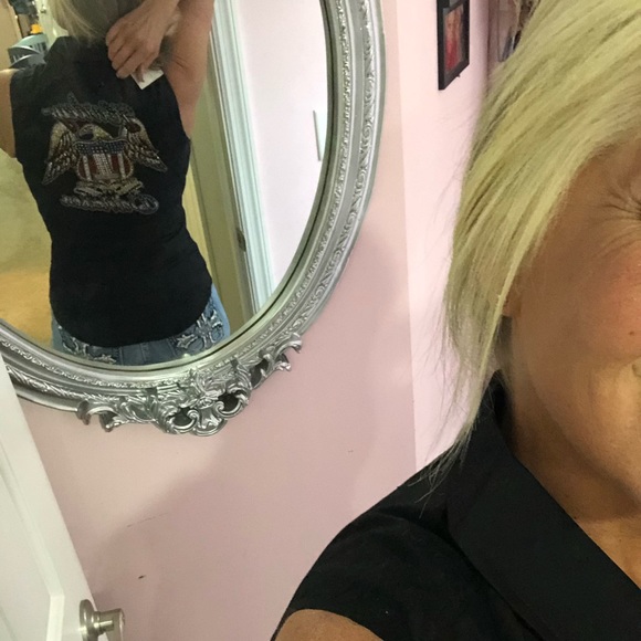 Harley Davidson zip up patriotic sleeveless Amazing top. NWT! Freedom Eagle #1❤️ - Picture 15 of 15